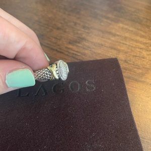 Lagos Gold and Diamond Ring